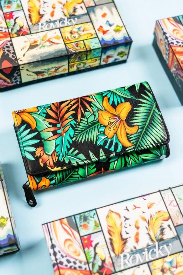 Portfel, mix, skórzany, Rovicky