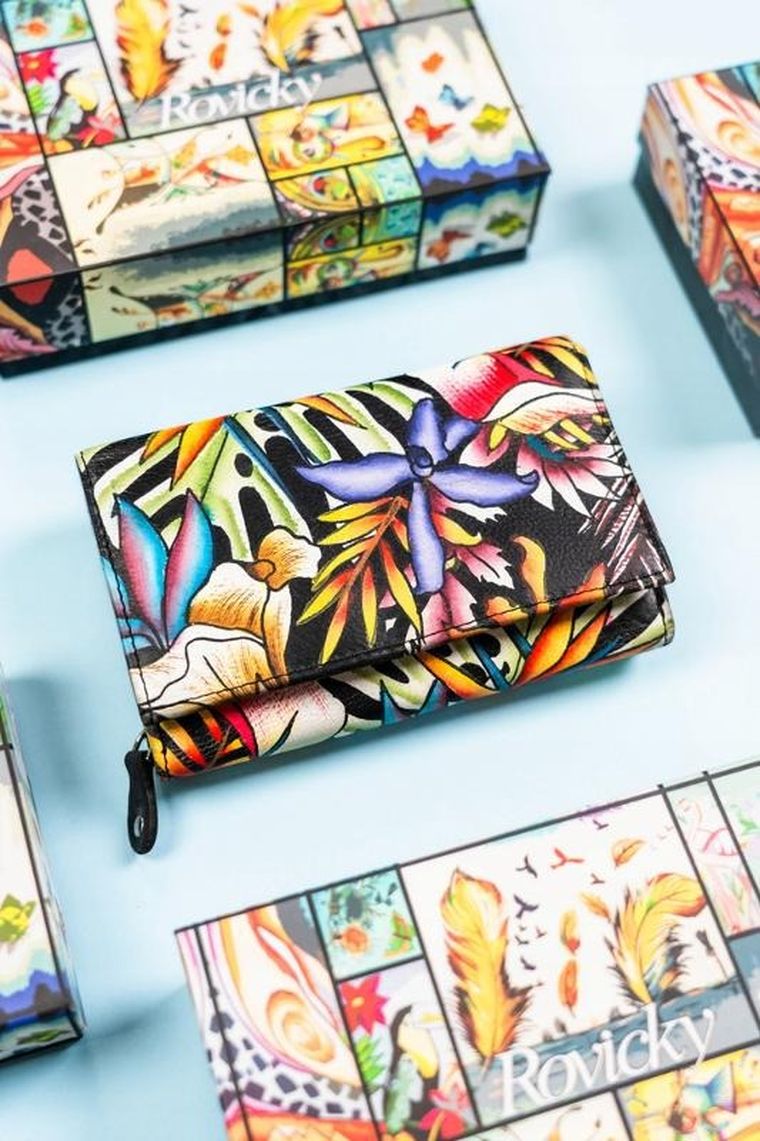 Portfel, mix, skórzany, Rovicky