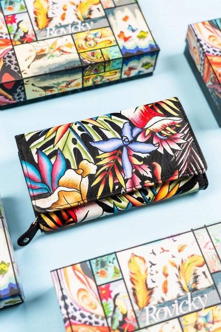 Portfel, mix, skórzany, Rovicky