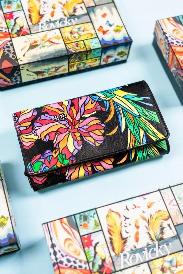 Portfel, mix, skórzany, Rovicky