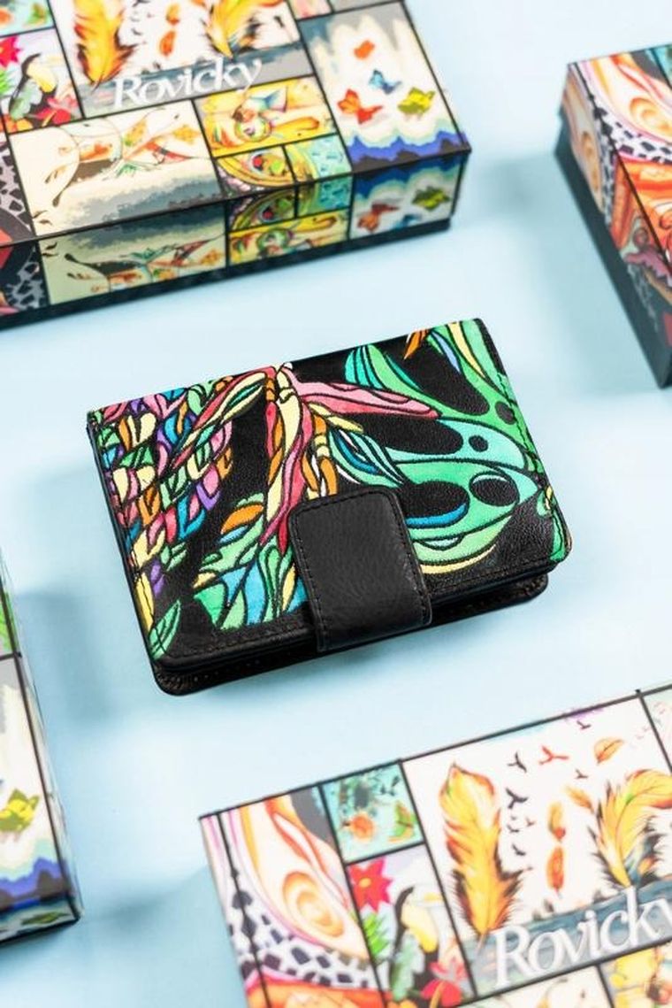 Portfel, mix, skórzany, Rovicky