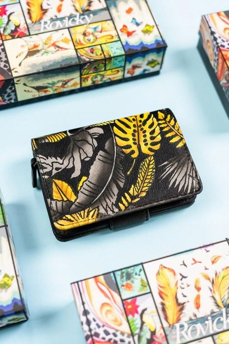 Portfel, mix, skórzany, Rovicky