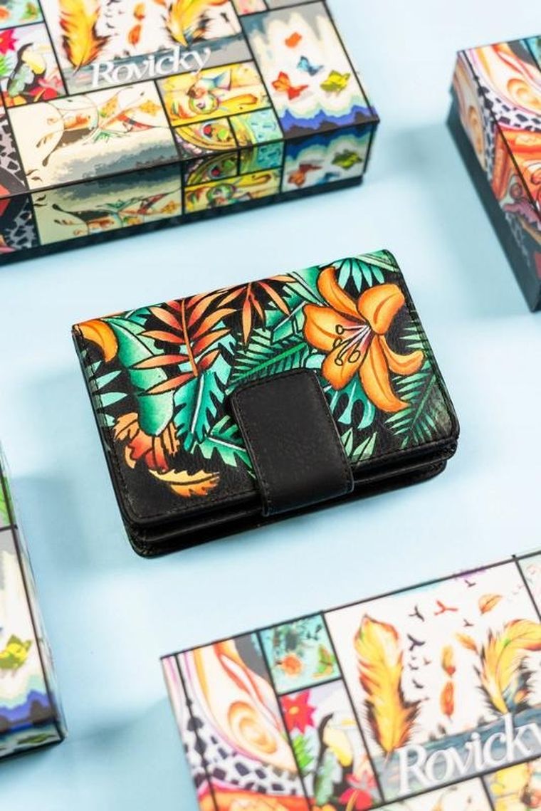 Portfel, mix, skórzany, Rovicky