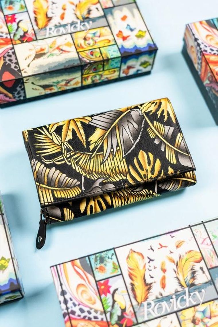 Portfel, mix, skórzany, Rovicky