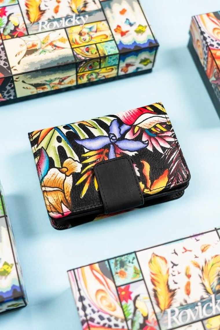 Portfel, mix, skórzany, Rovicky