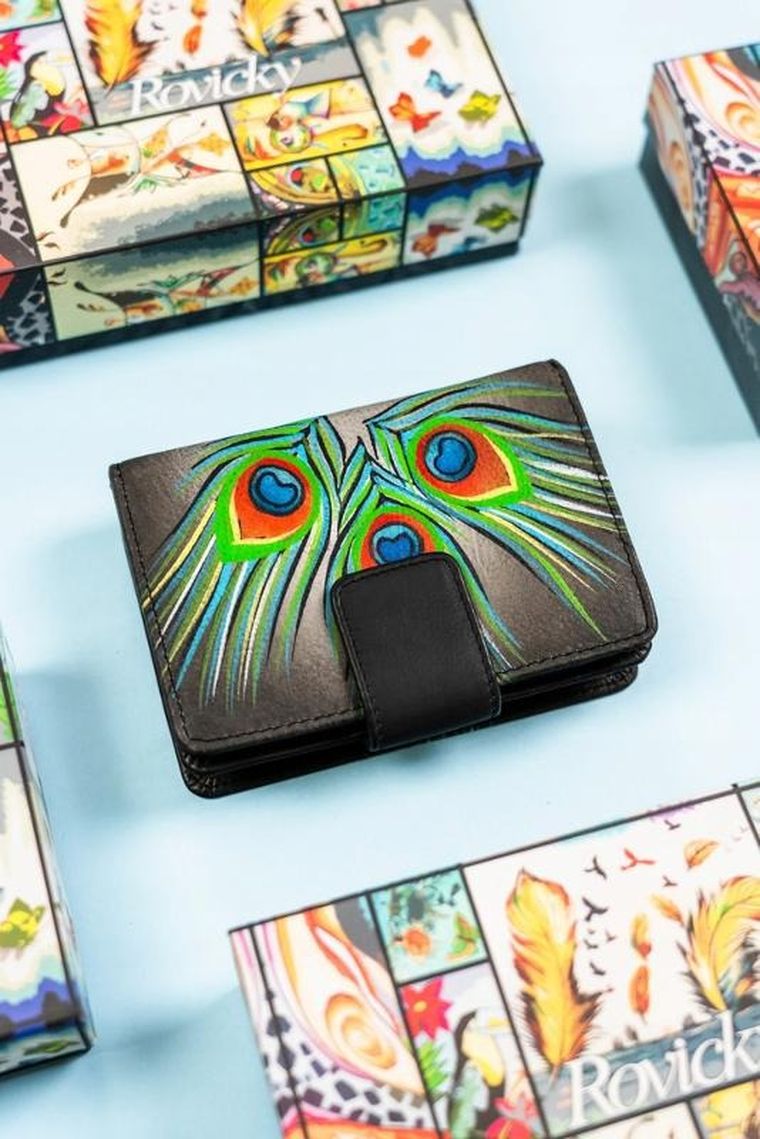 Portfel, mix, skórzany, Rovicky