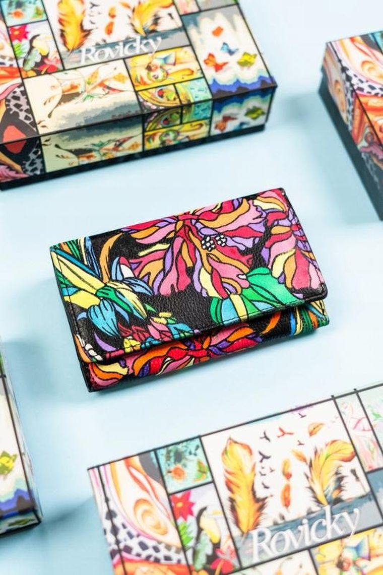 Portfel, mix, skórzany, Rovicky