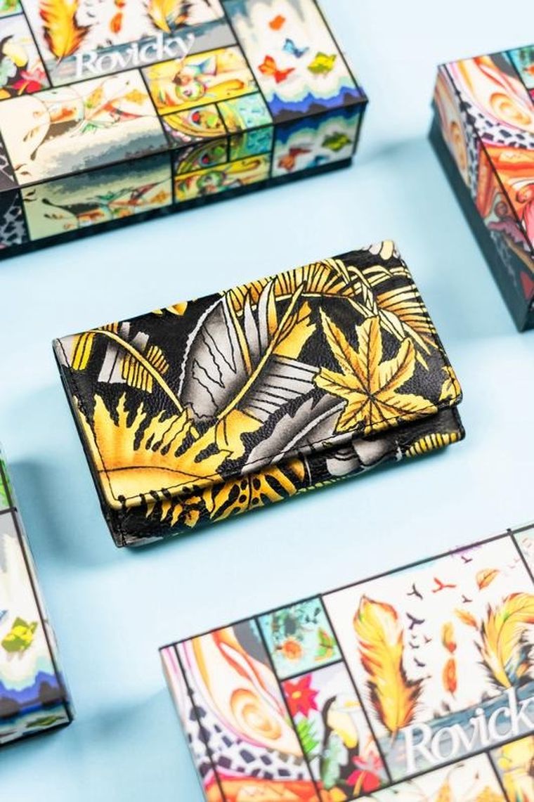 Portfel, mix, skórzany, Rovicky