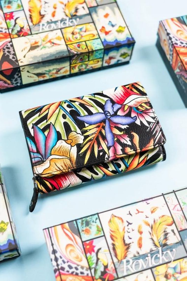 Portfel, mix, skórzany, Rovicky