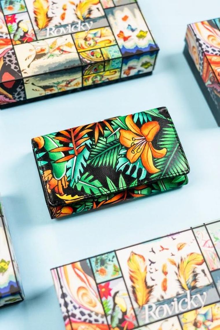 Portfel, mix, skórzany, Rovicky