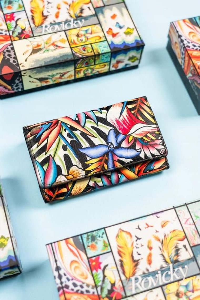 Portfel, mix, skórzany, Rovicky