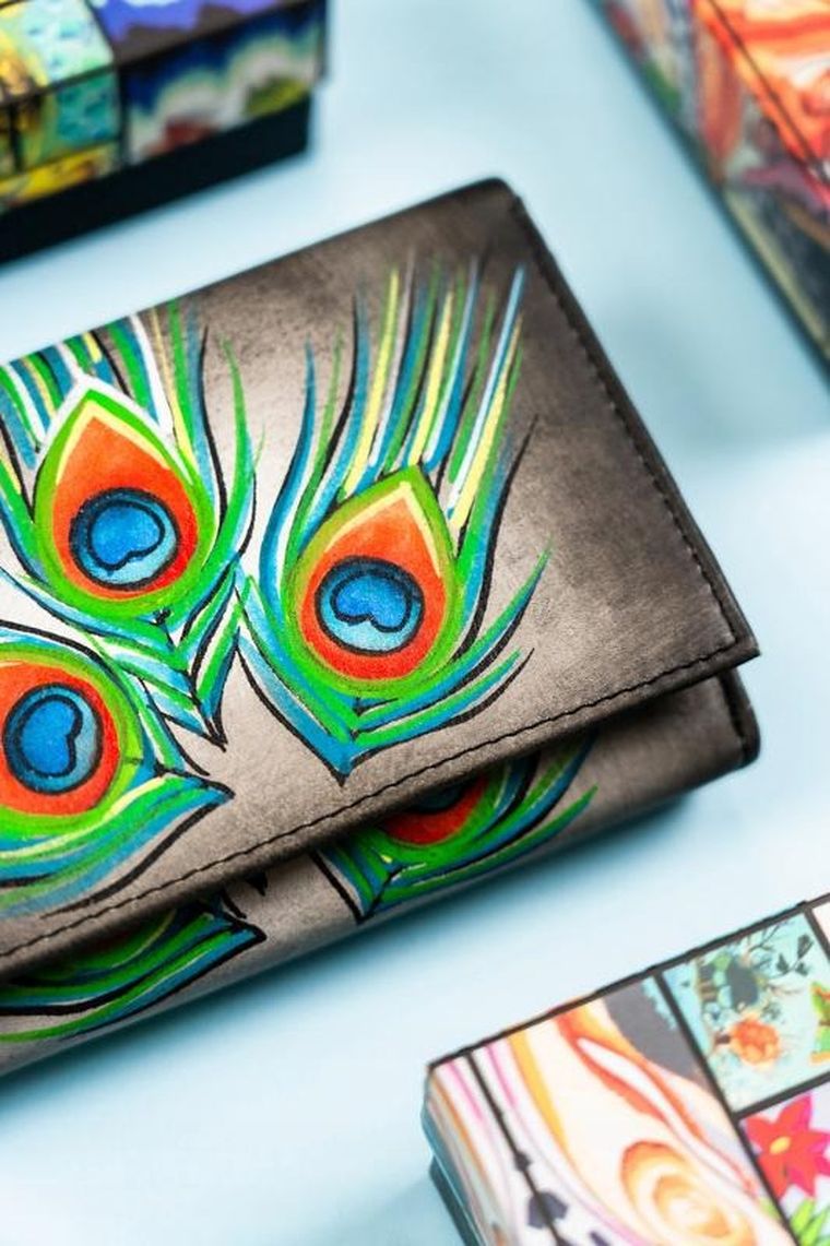 Portfel, mix, skórzany, Rovicky