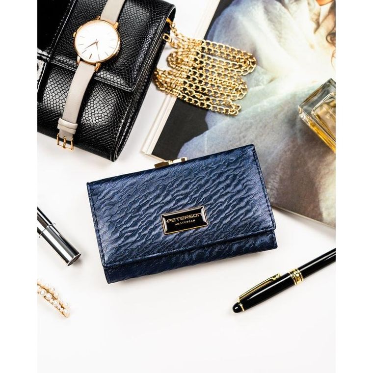 Portfel, niebieski, Peterson