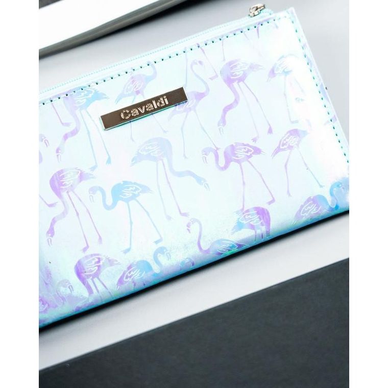 Portfel, niebieski, skóra ekologiczna, 4U Cavaldi