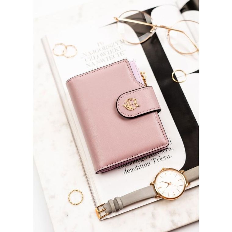 Portfel, różowy, skóra ekologiczna, RFID, Rovicky