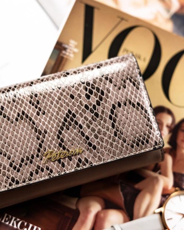 Portfel, szary, Peterson