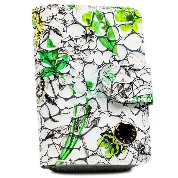 Portfel, zielony, skórzany, Peterson