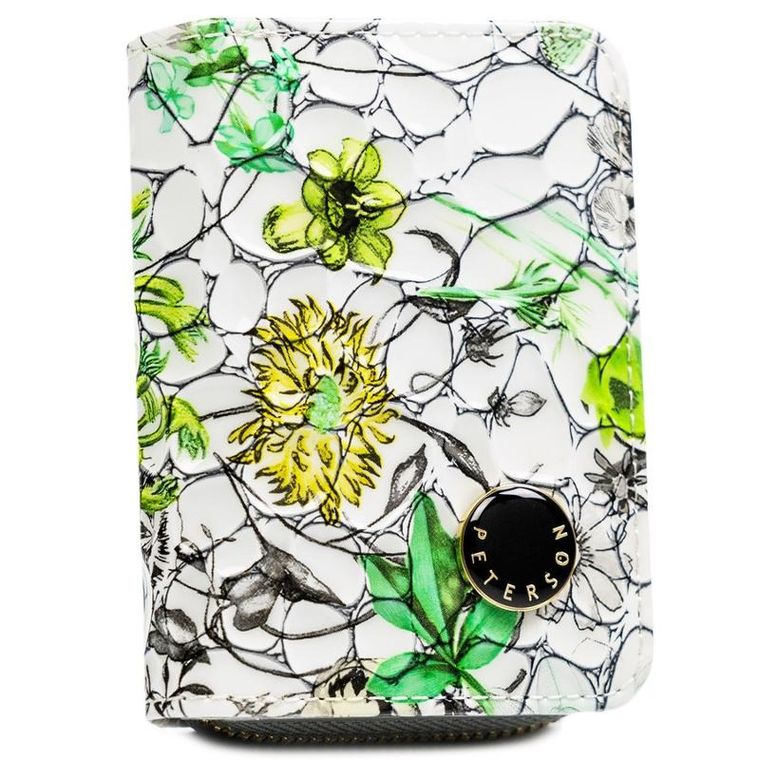 Portfel, zielony, skórzany, Peterson