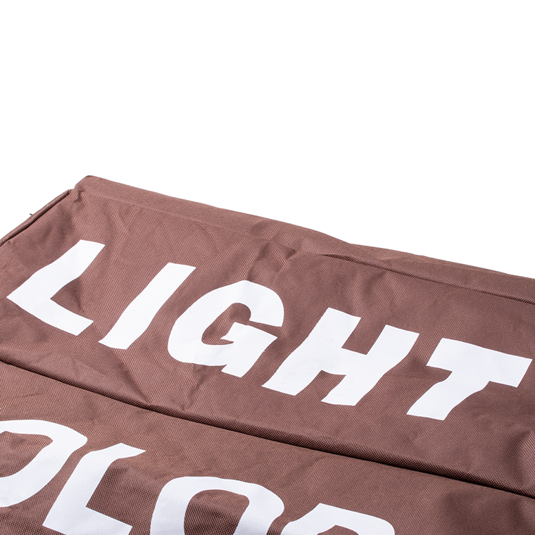 Potrójny kosz na bieliznę, brązowy