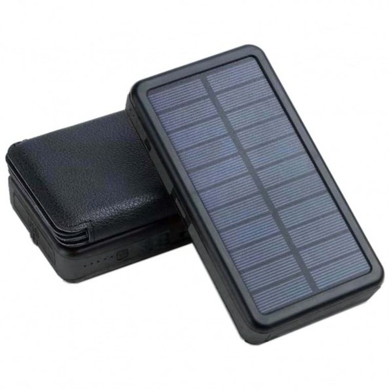 PowerNeed, składany panel solarny z powerbankiem, PV 9W, 20000mah, Li-poly, 2xUSB, czarny