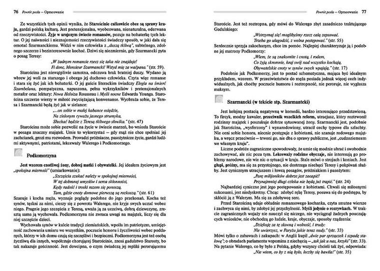 Powrót posła. Wydanie z opracowaniem i streszczeniem