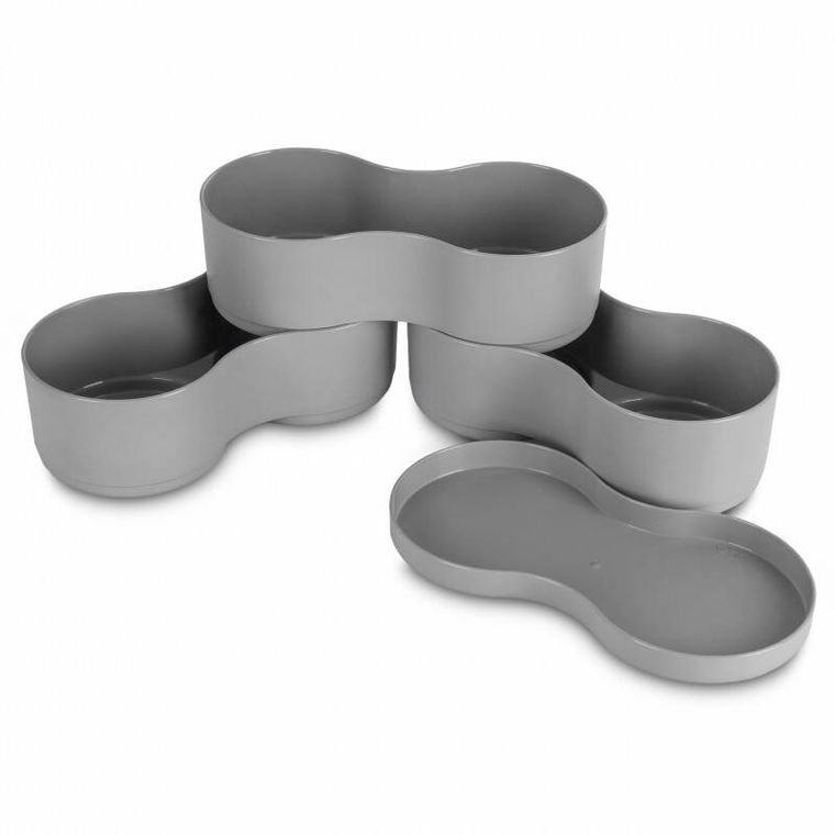 Practic, skladany pojemnik na przekąski, 17-13-16 cm