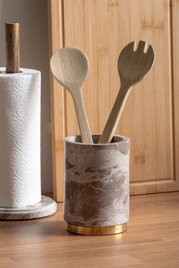 Present Time, drewniane łyżki do sałatek, Puro