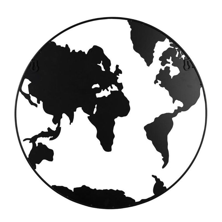 Present Time, metalowa tablica na notatki, w kształcie ziemi, World, ø 50 cm