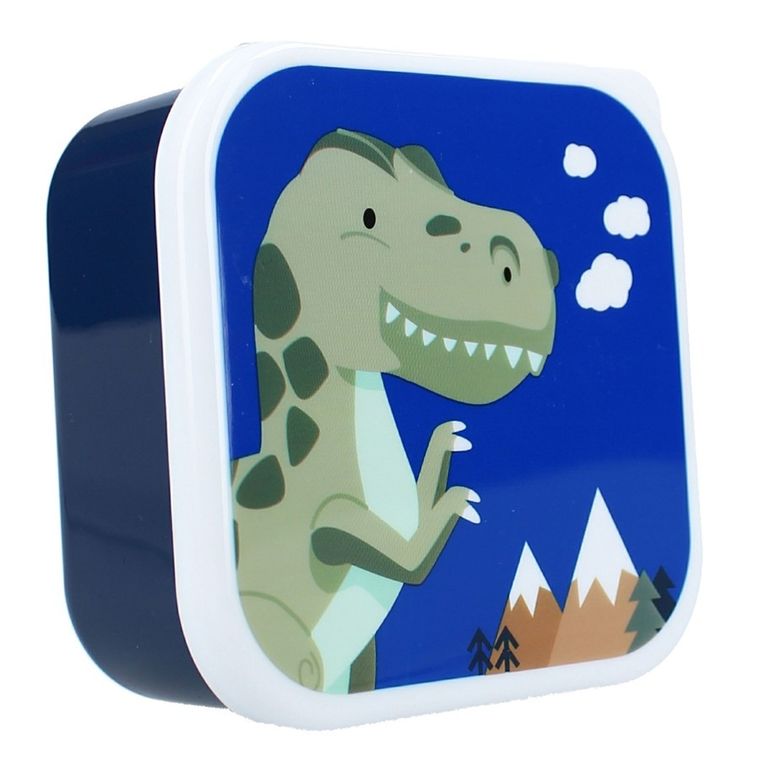Pret, Dino, lunchbox, Snack Box 3w1, navy
