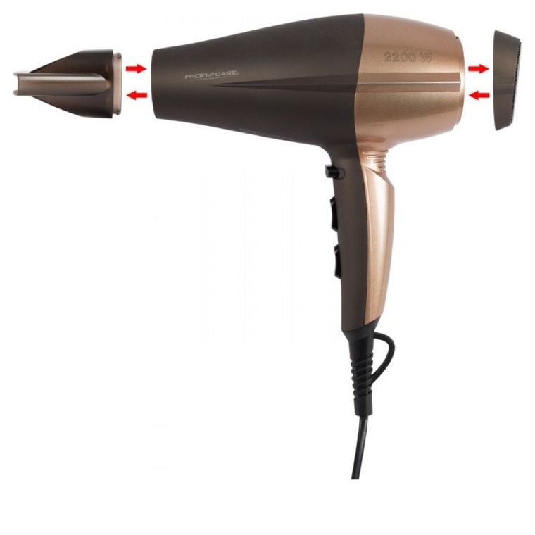 Profi Cook, suszarka do włosów, PC-HT 3010, 2200W, brązowa