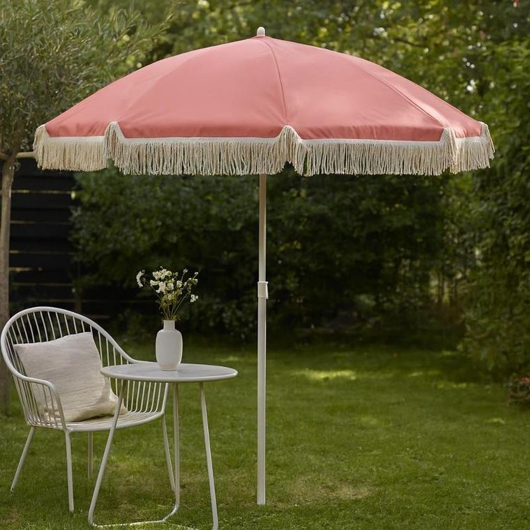 Progarden, Benor, parasol plażowy, różowy, 155 cm