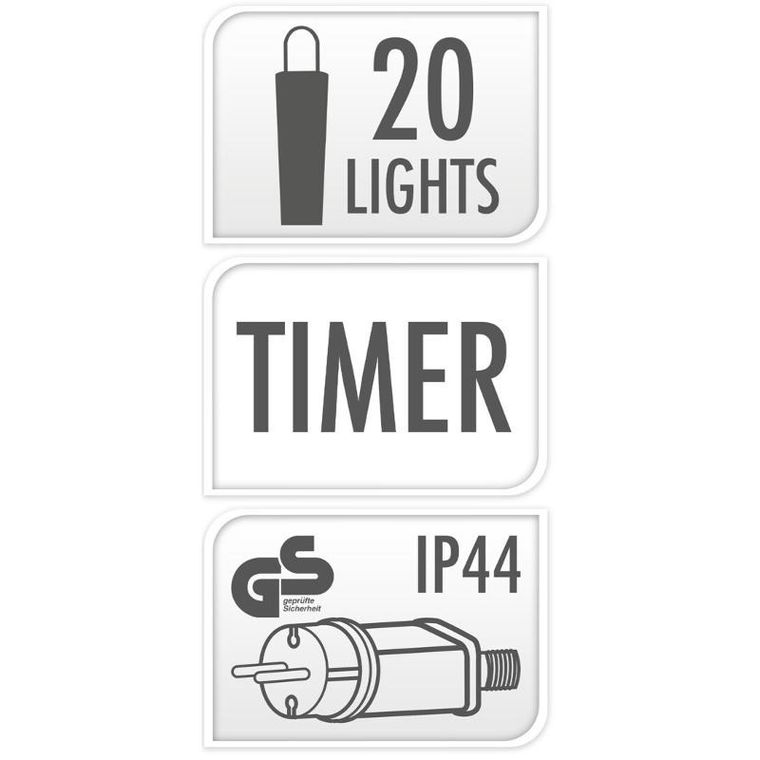 ProGarden, girlanda świetlna, 10 LED