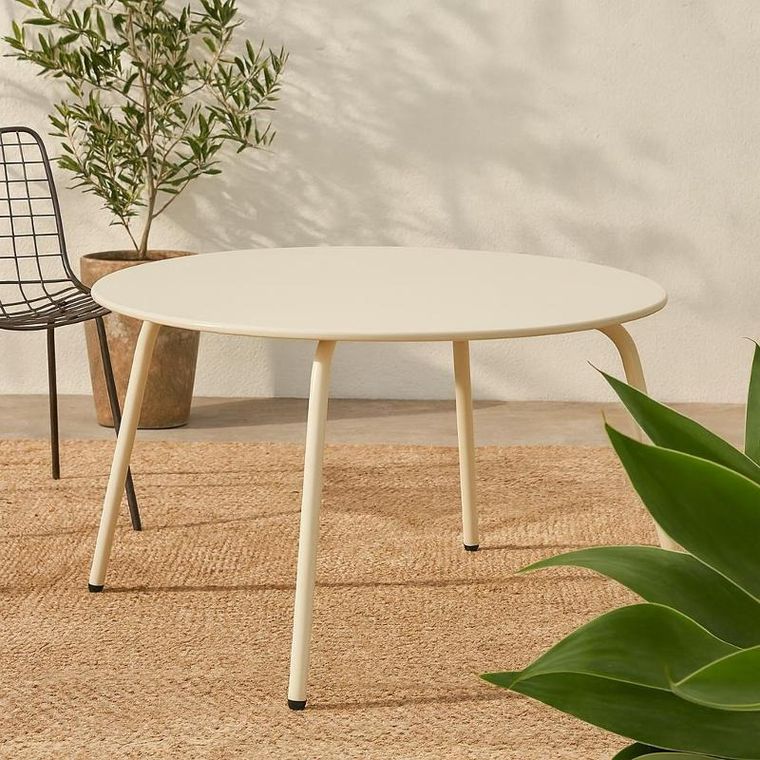 Progarden, okrągły stolik tarasowy, stalowy, 40-70 cm