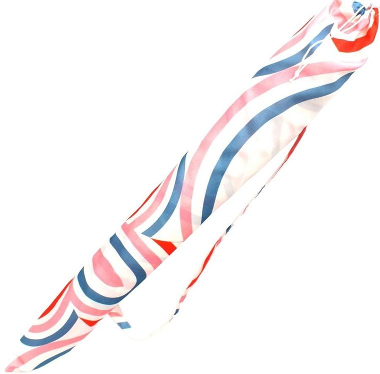 ProGarden, parasol plażowo-ogrodowy, pasek niebiesko-różowy, 160 cm