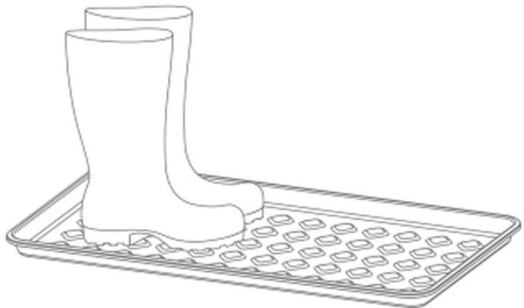 Prosperplast, Dry Pad, ociekacz, podstawka pod buty, czarny