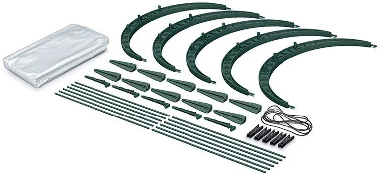 Prosperplast, Floo, tunel foliowy, szklarnia, zielona, 240 cm