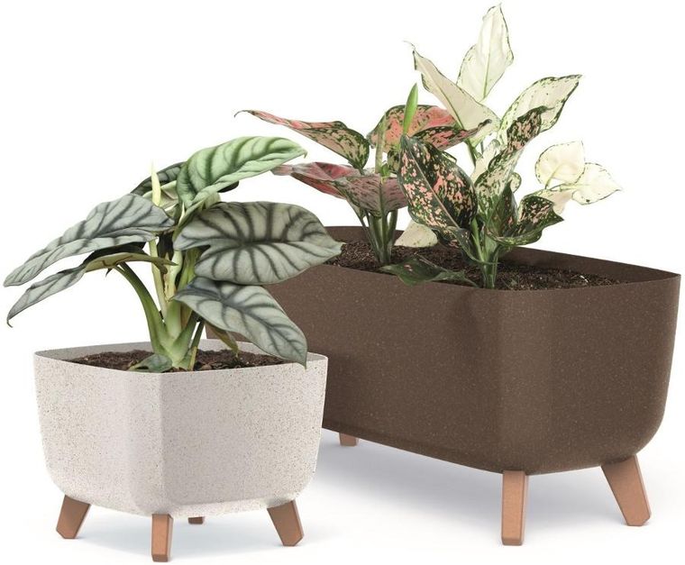 Prosperplast, Gracia, doniczka, kawa, 29-29 cm