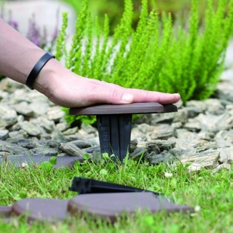 Prosperplast, palisada ogrodowa płaska, szara kamienny