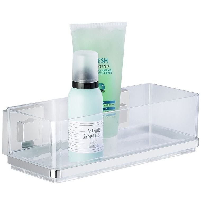 Prostokątna półka pod prysznic, Quadro, Vacuum-Loc