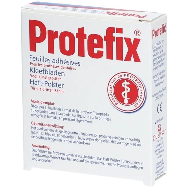 Protefix, Haft-Polster, podściółki mocujące do protez zębowych dla żuchwy, 30 szt.