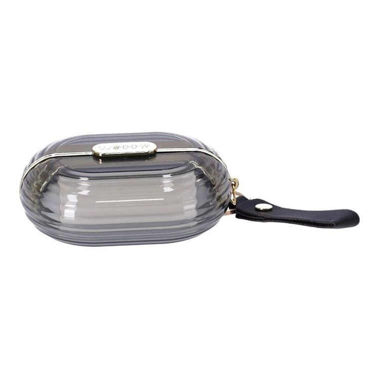 Przenośna mini szczotka do usuwania zmechaceń, szara