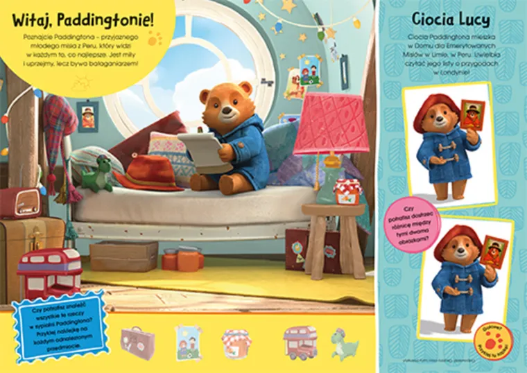 Przygody misia Paddingtona. Moje pierwsze zadania do wyklejania
