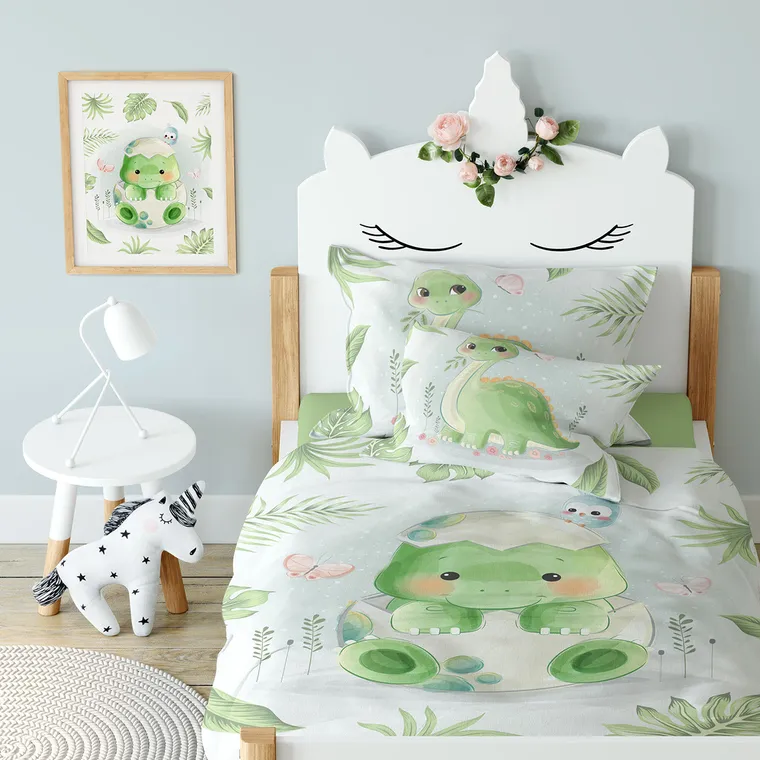 Przytulaki, Dino, 2-częściowy komplet pościeli, 100-135 cm