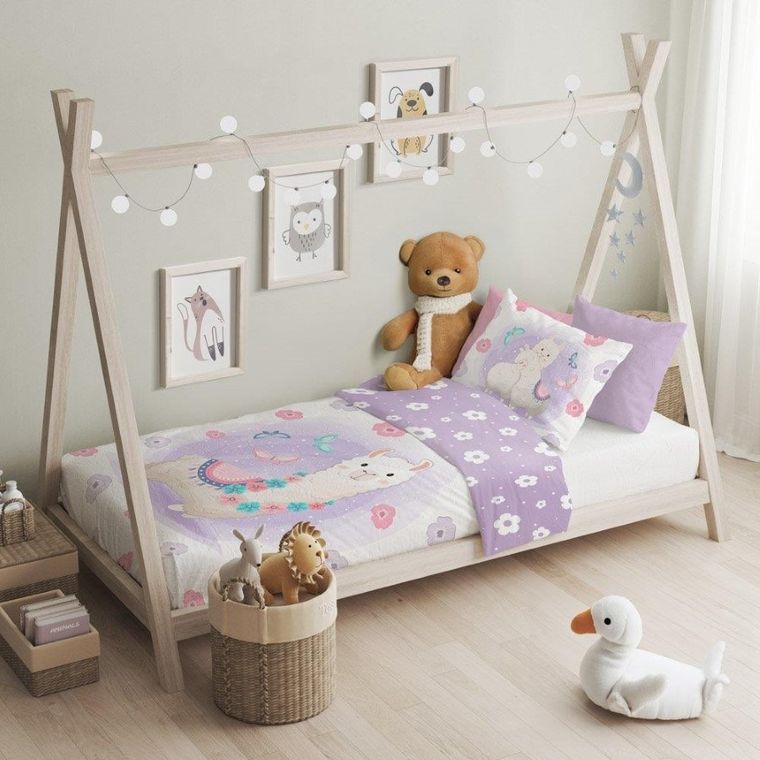 Przytulaki, Lama, 2-częściowy komplet pościeli, 100-135 cm