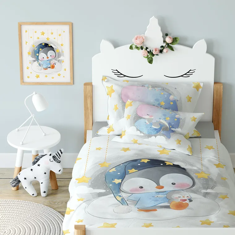 Przytulaki, Pingwinek, 2-częściowy komplet pościeli, 100-135 cm