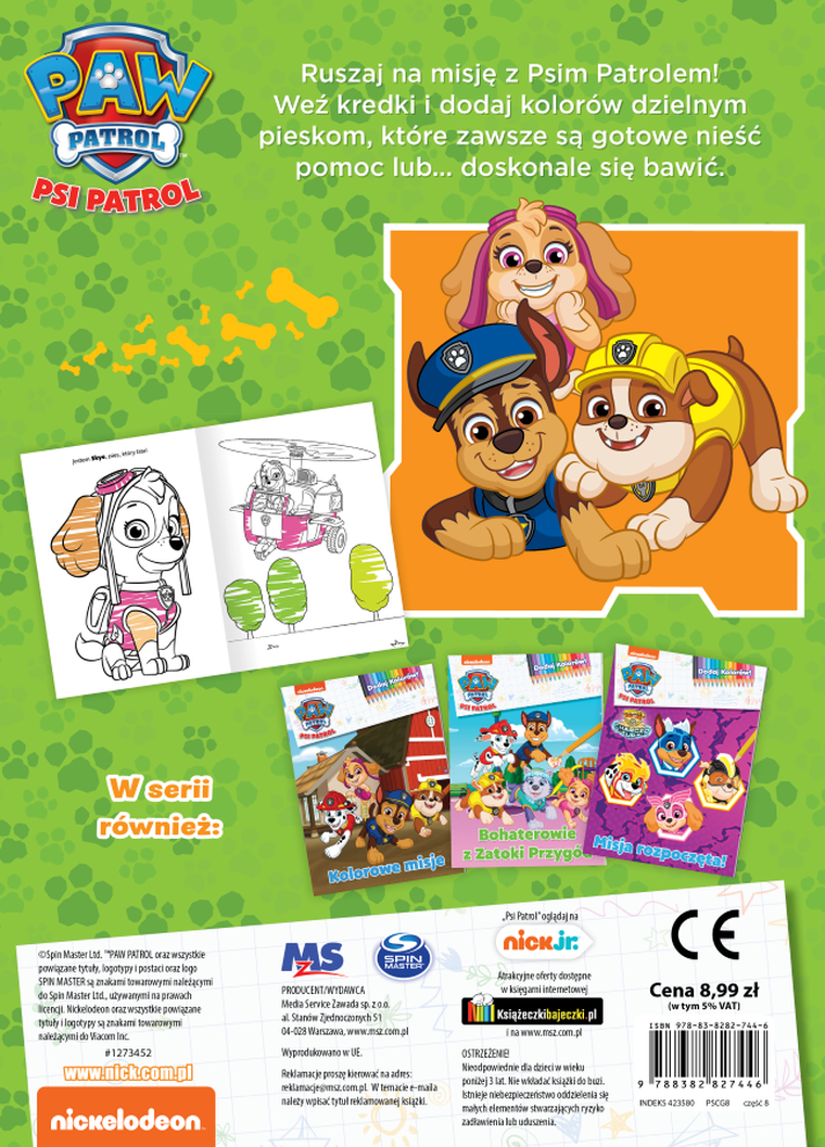 Psi Patrol. Dodaj kolorów. Część 8. Razem nam się uda!