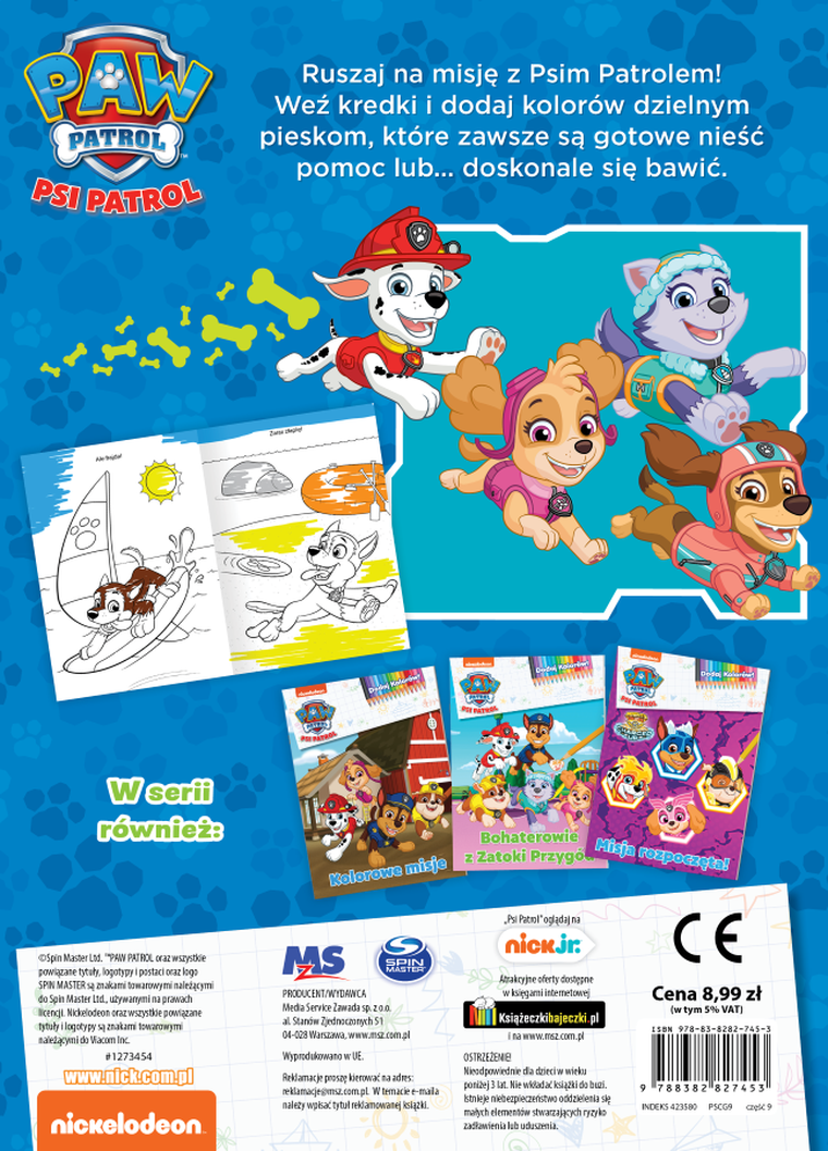 Psi Patrol. Dodaj kolorów. Część 9. Kolorowe misje