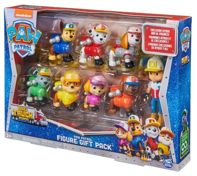 Psi Patrol, figurki, zestaw prezentowy, 8 szt.