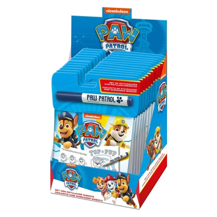 Psi Patrol, kolorowanka, łamigłówki z magicznym flamastrem, zestaw kreatywny