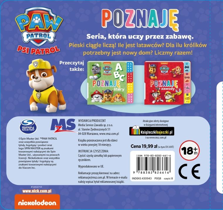 Psi Patrol. Poznaję liczby z pieskami